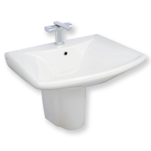 HDLP201AH Washbasin with Half Pedestal - Porta Sanitary Wares