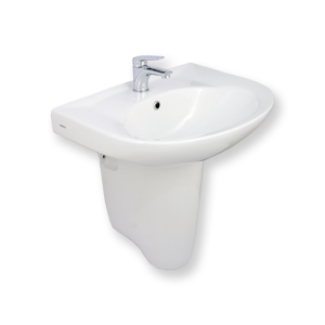 HDLP203AH Washbasin with Half Pedestal - Porta Sanitary Wares