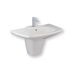 HDLP311H Washbasin with Half Pedestal - Porta Sanitary Wares