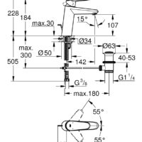 GROHE Eurodisc Cosmopolitan 23448002 | Basin Mixer