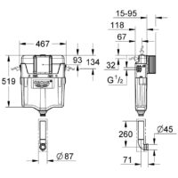 GROHE GD2 38661000 | Concealed Cistern