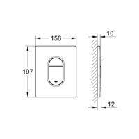 GROHE Arena Cosmopolitan 38844000 | Flush Plate