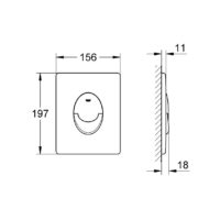 GROHE Skate Air 38505000 | Flush Plate