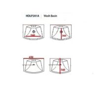 PORTA HDLP201A | Full Pedestal Washbasin