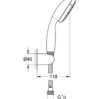 GROHE Tempesta 2780310F | Hand Shower Set