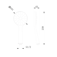 PORTA PHS3117D | Hand Shower Set