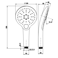 PORTA PHS3120D | Hand Shower Set