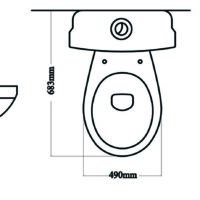 DURR DR44 | One Piece Toilet