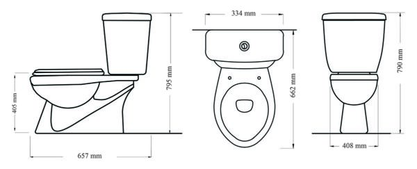 DURR DR05 | Two Piece Toilet