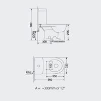 PORTA HD229A | Two Piece Toilet
