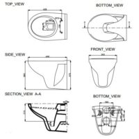 PORTA HD350WH | Wall Hung Toilet