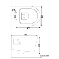 PORTA HD427WHMB | Wall Hung Toilet