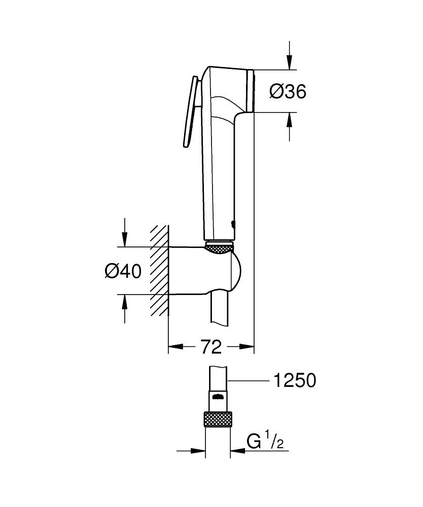 GROHE Tempesta-f 27513GN1 | Toilet Shower Set