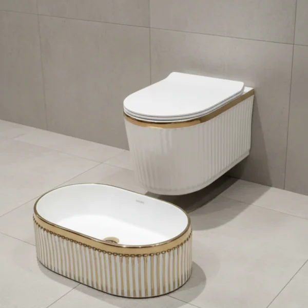 AQUABATH ABWH-WB-1014 | Wall Hung Toilet Set