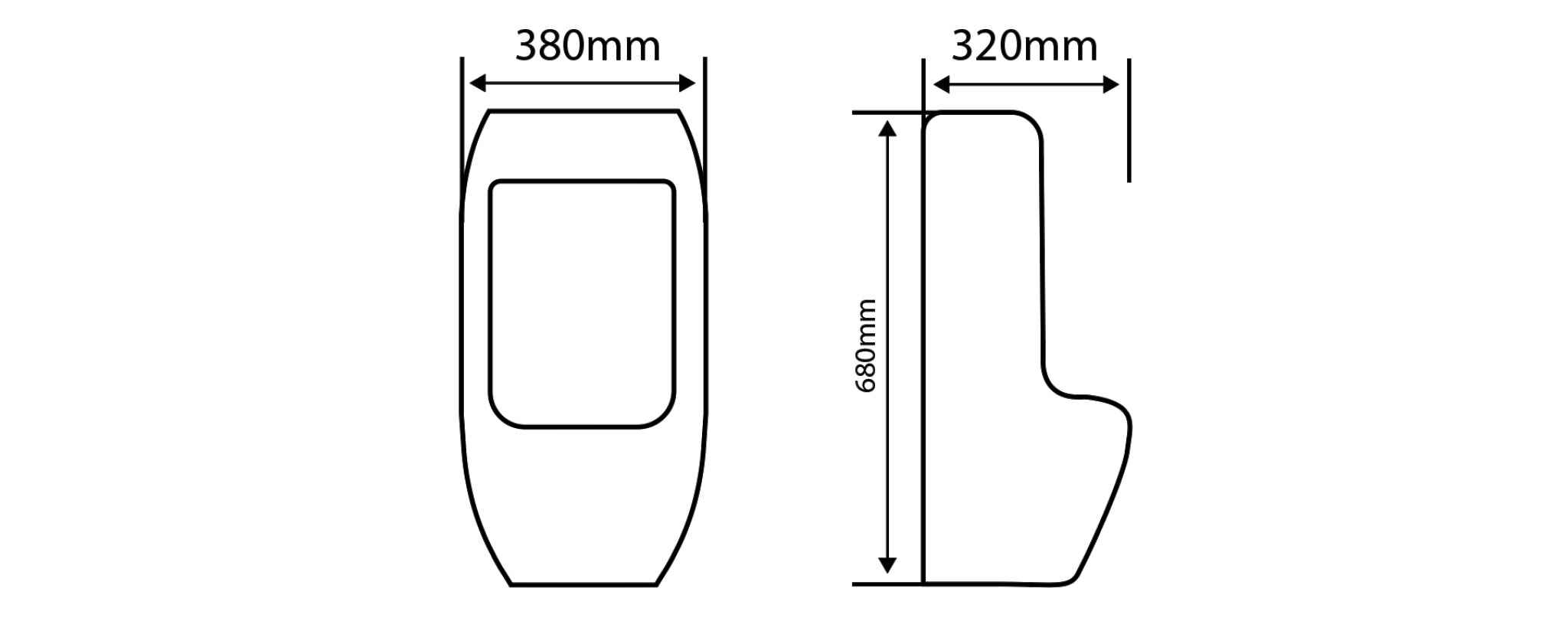 SERA S52CA513-00 | Urinal